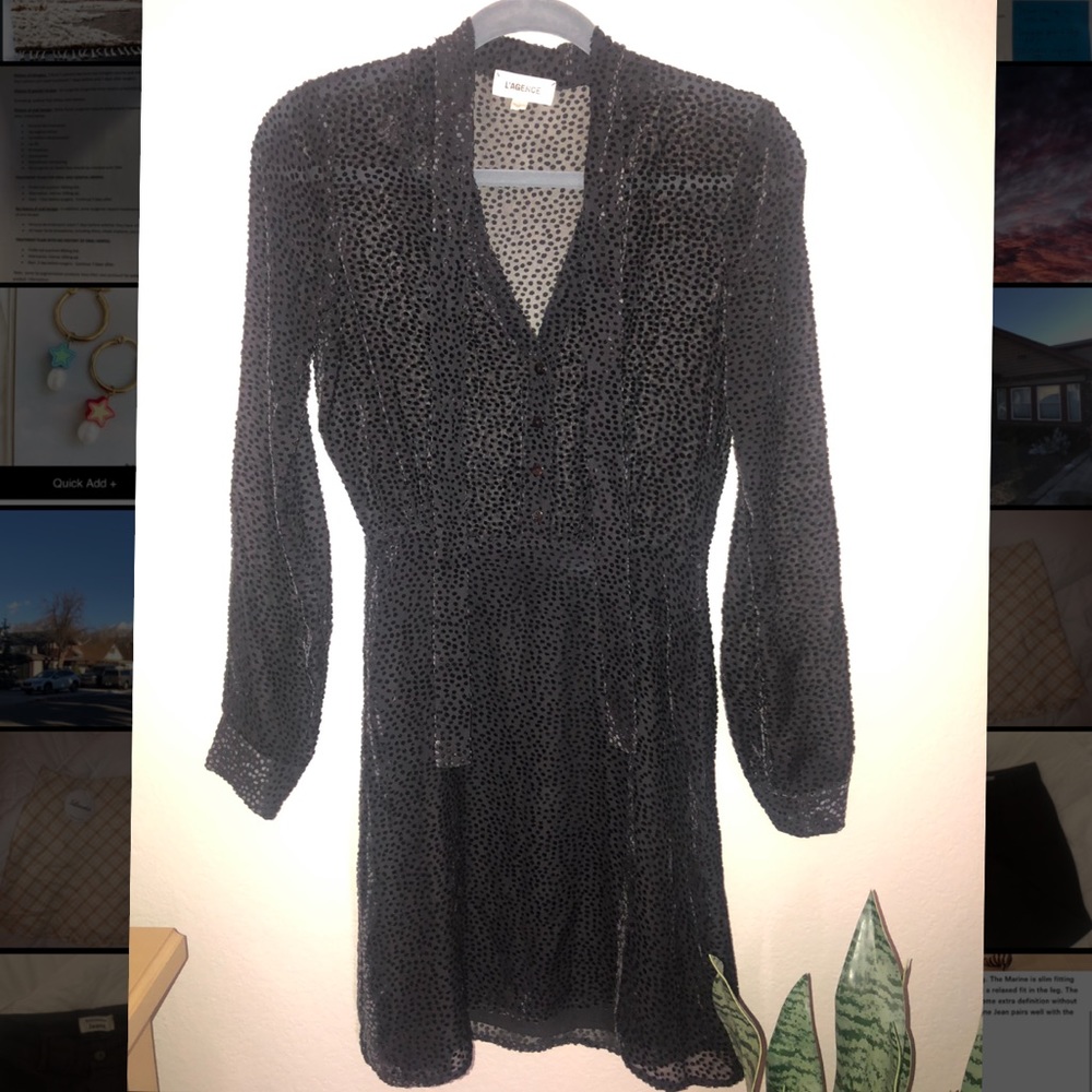 L’Agence Velvet Mini Dress